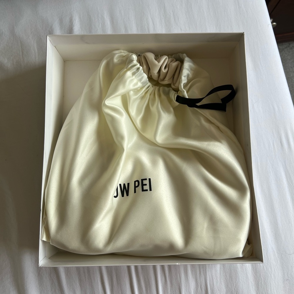 JW PEI Gabbi Ruched Hobo Handbag in Ivory